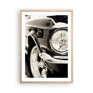 Poster in light oak frame - Lasting Shine - 50x70 cm