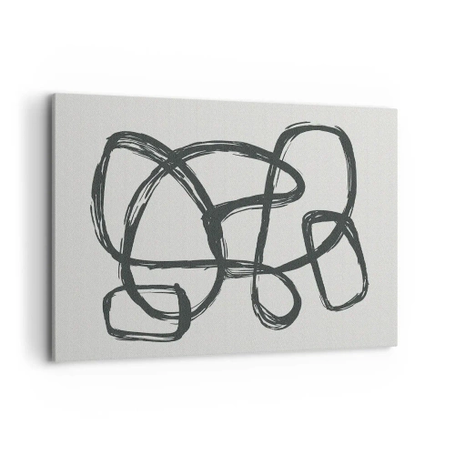 Canvas picture - Abstract in Loops - 100x70 cm