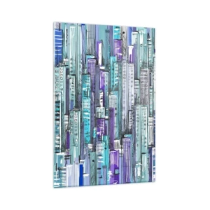 Glass picture - Blue as the Sky - 80x120 cm