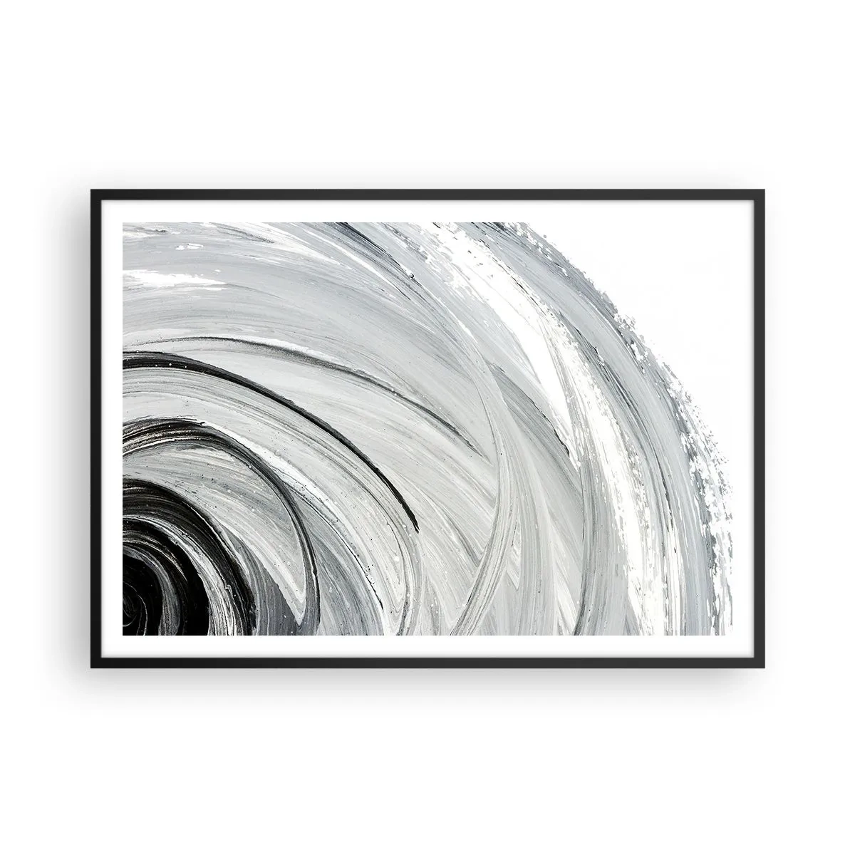 Poster in black frame - Orbital Composition - 100x70 cm