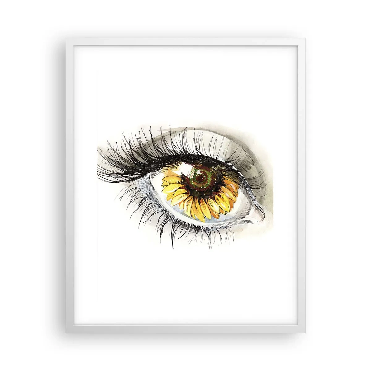Poster in white frmae - Look Hot As a Summer - 40x50 cm