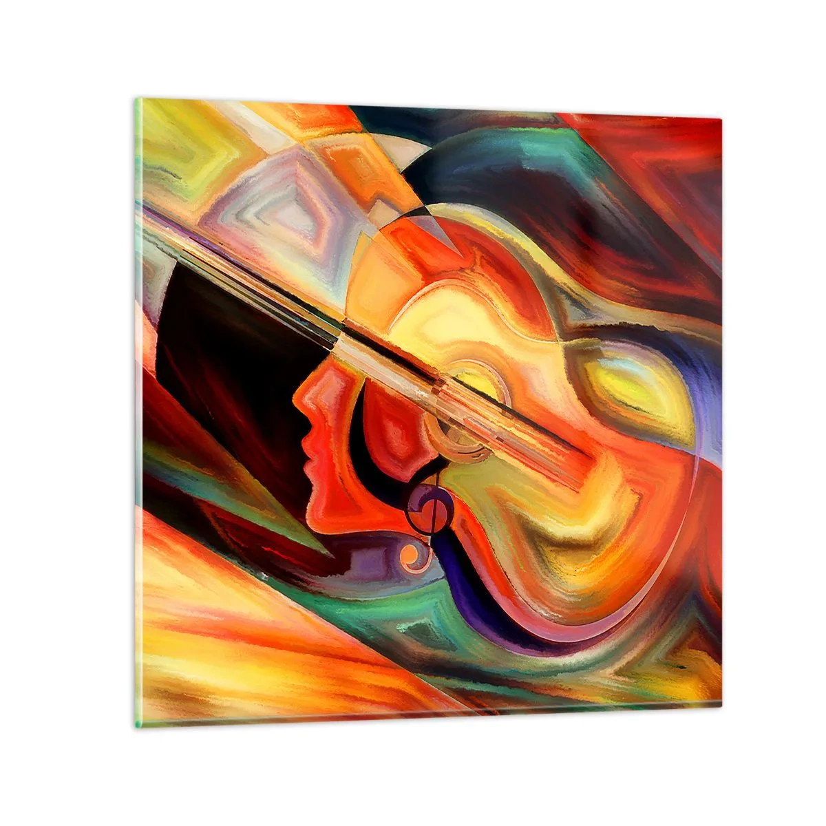 Glass picture - All Is Tuned Up - 70x70 cm