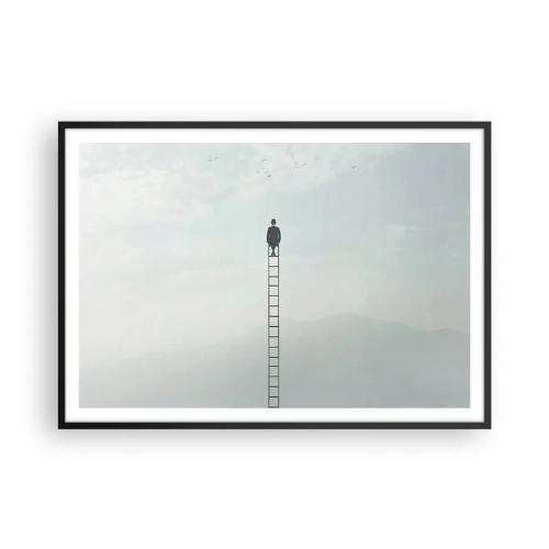 Poster in black frame - Rise above It - 100x70 cm