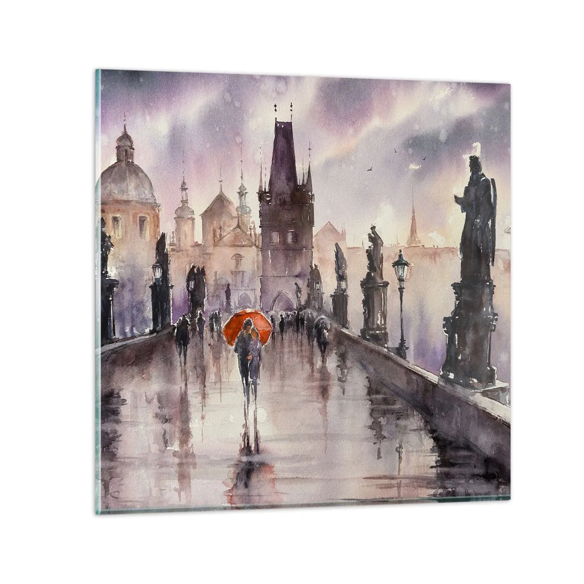 Glass picture - Peaople Don't Change - 60x60 cm