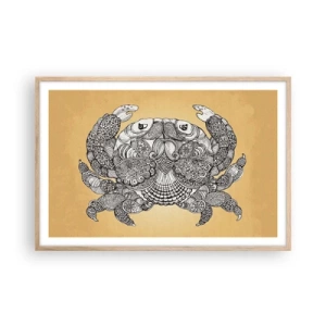 Poster in light oak frame - Tales of Mr Crab  - 91x61 cm