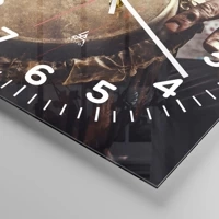 Clock face with numbers