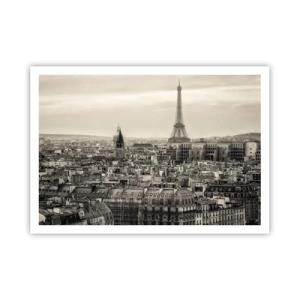 Poster - Over the Roofs of Paris - 100x70 cm