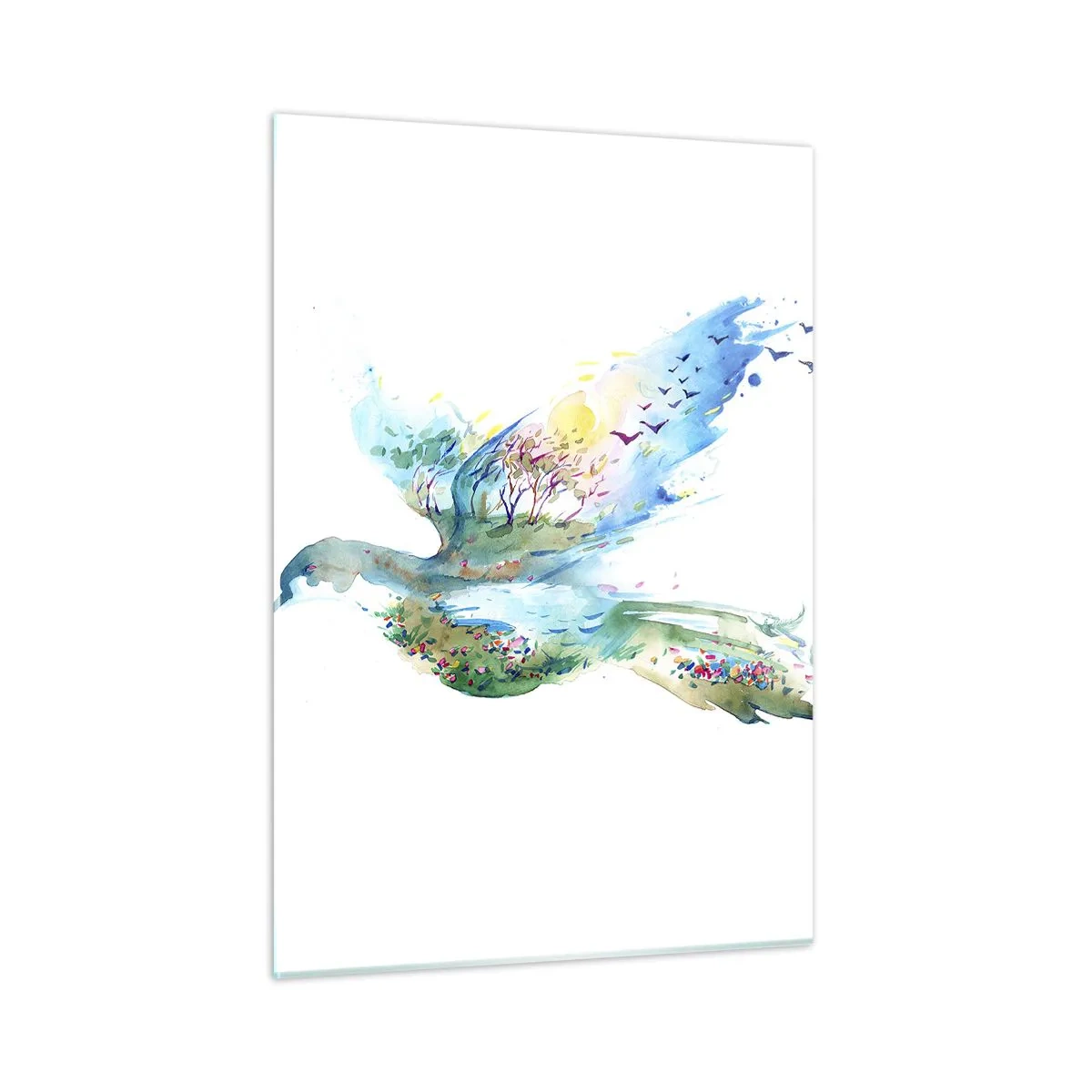 Glass picture - On The Wings Of Nature - 50x70 cm