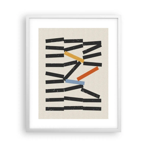 Poster in white frmae - Domino - Composition - 40x50 cm