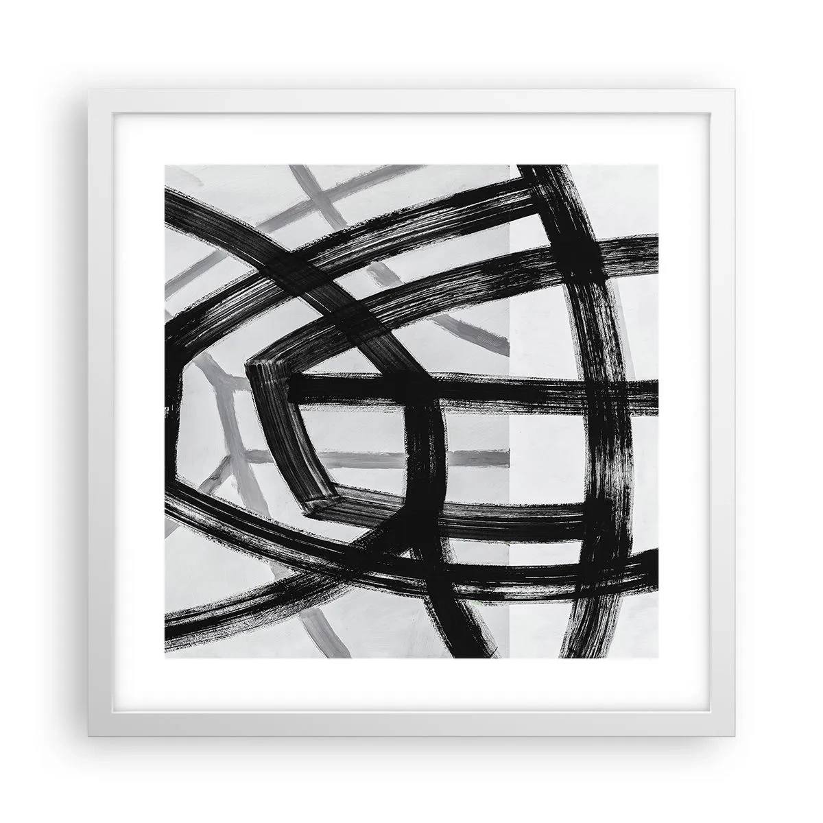 Poster in white frmae - Building Depth - 40x40 cm