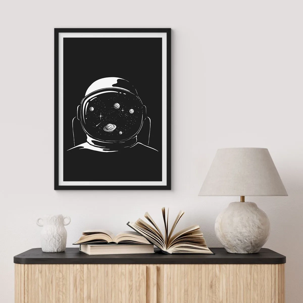 Poster in black frame - Quite a View - 50x70 cm
