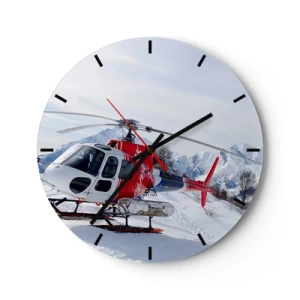 Wall clock - Clock on glass - Always Ready - 40x40 cm