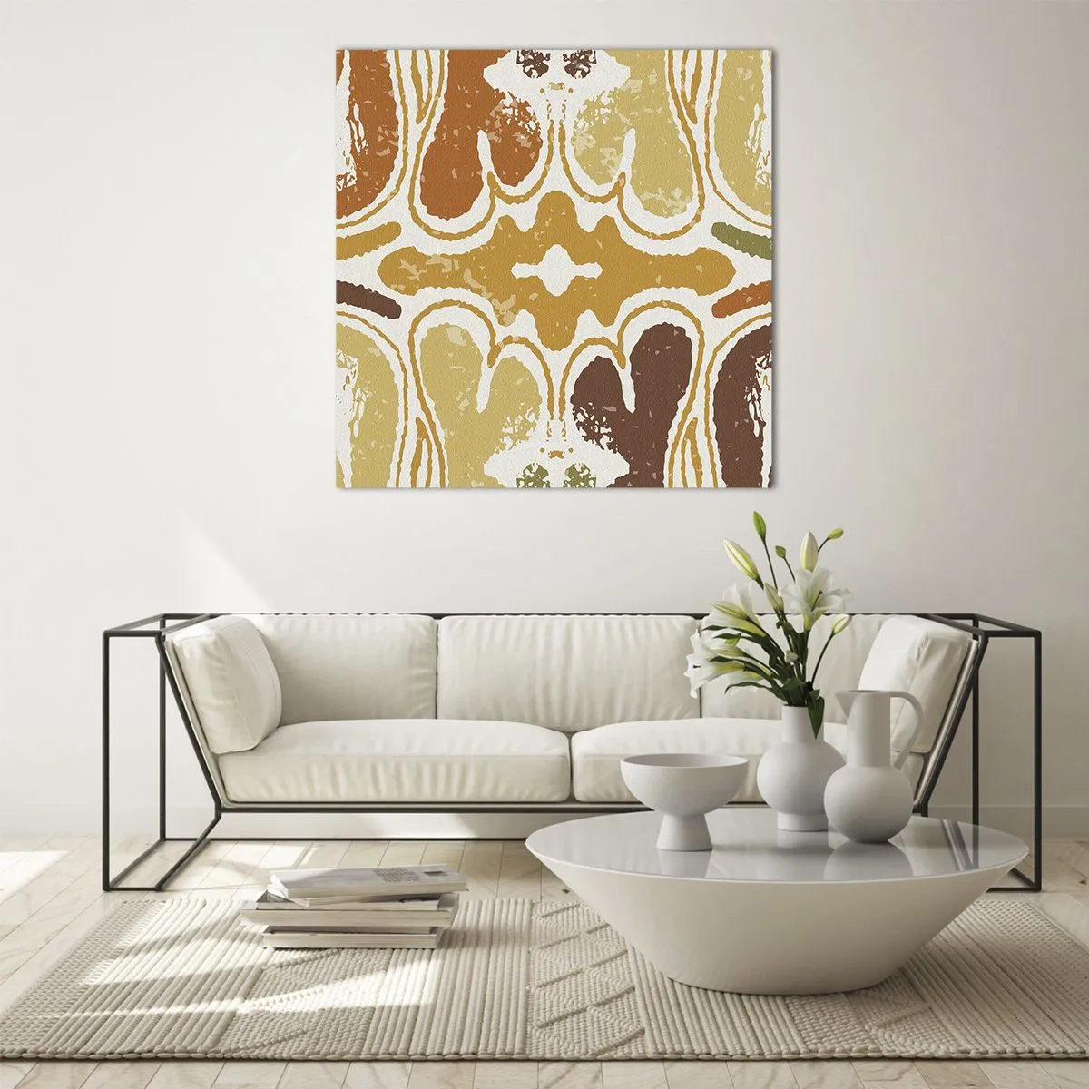 Glass picture - Sentimental Abstract - 70x70 cm