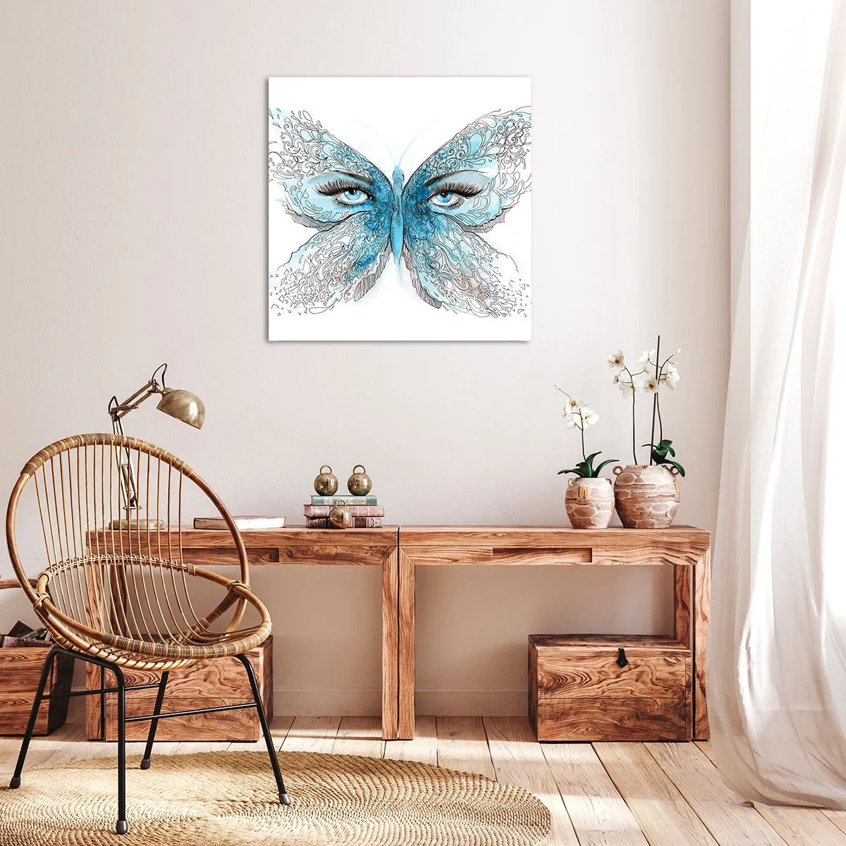 Canvas picture - Eros Praying Mantis - 70x70 cm
