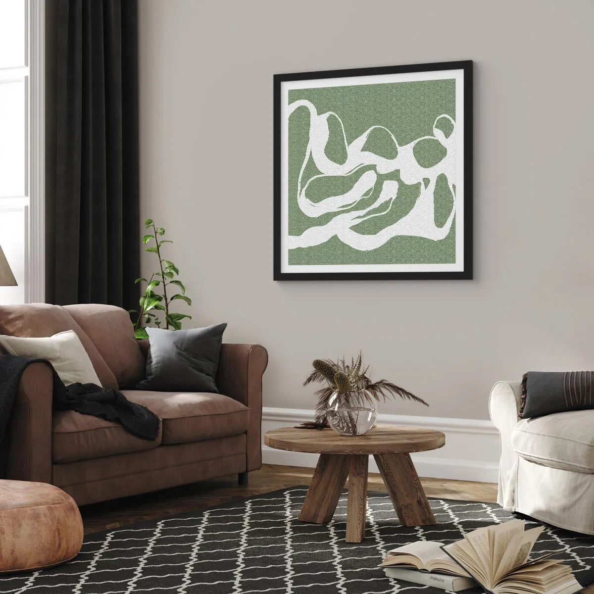 Poster in black frame - The Call of Space - 50x50 cm