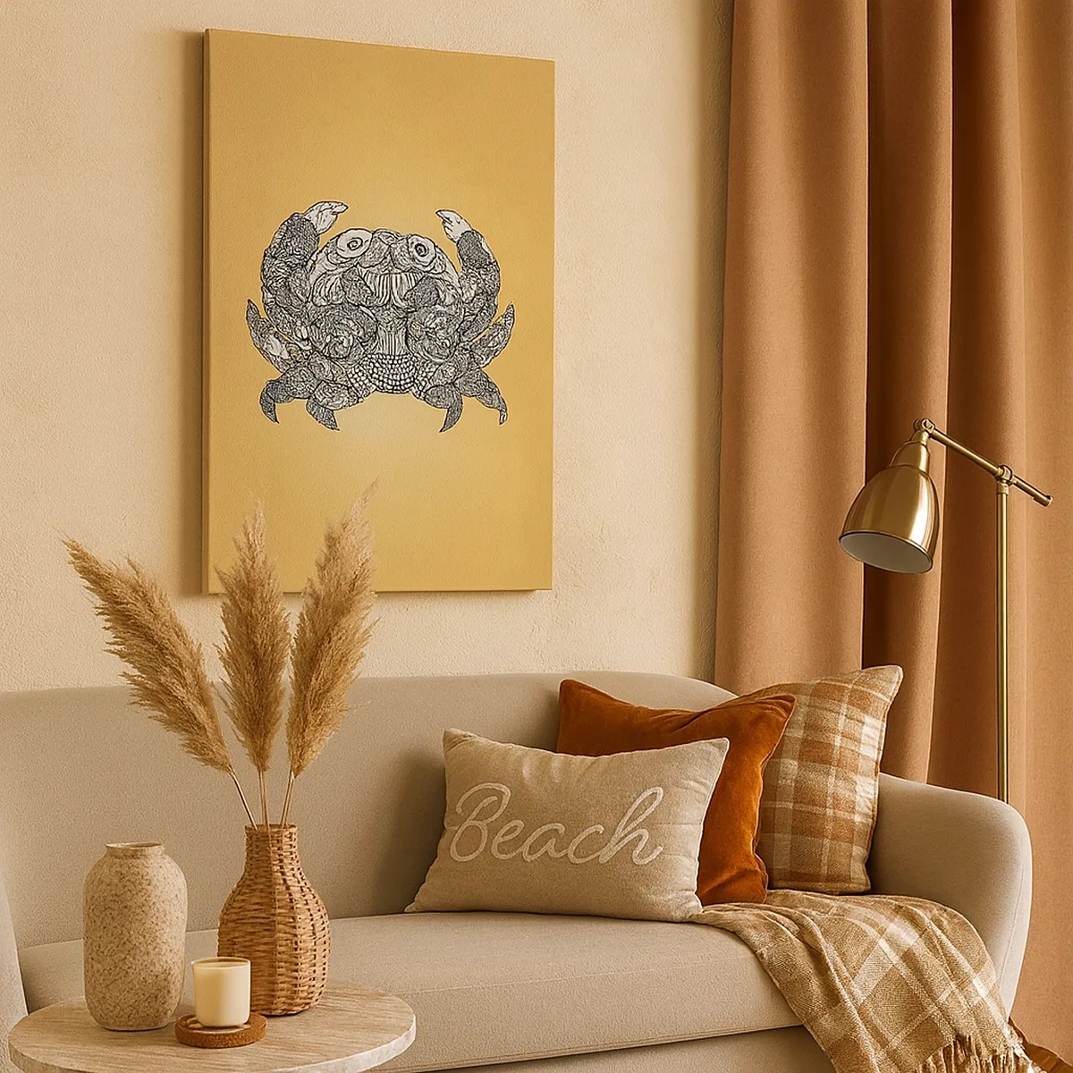 Canvas picture - Tales of Mr Crab  - 50x70 cm