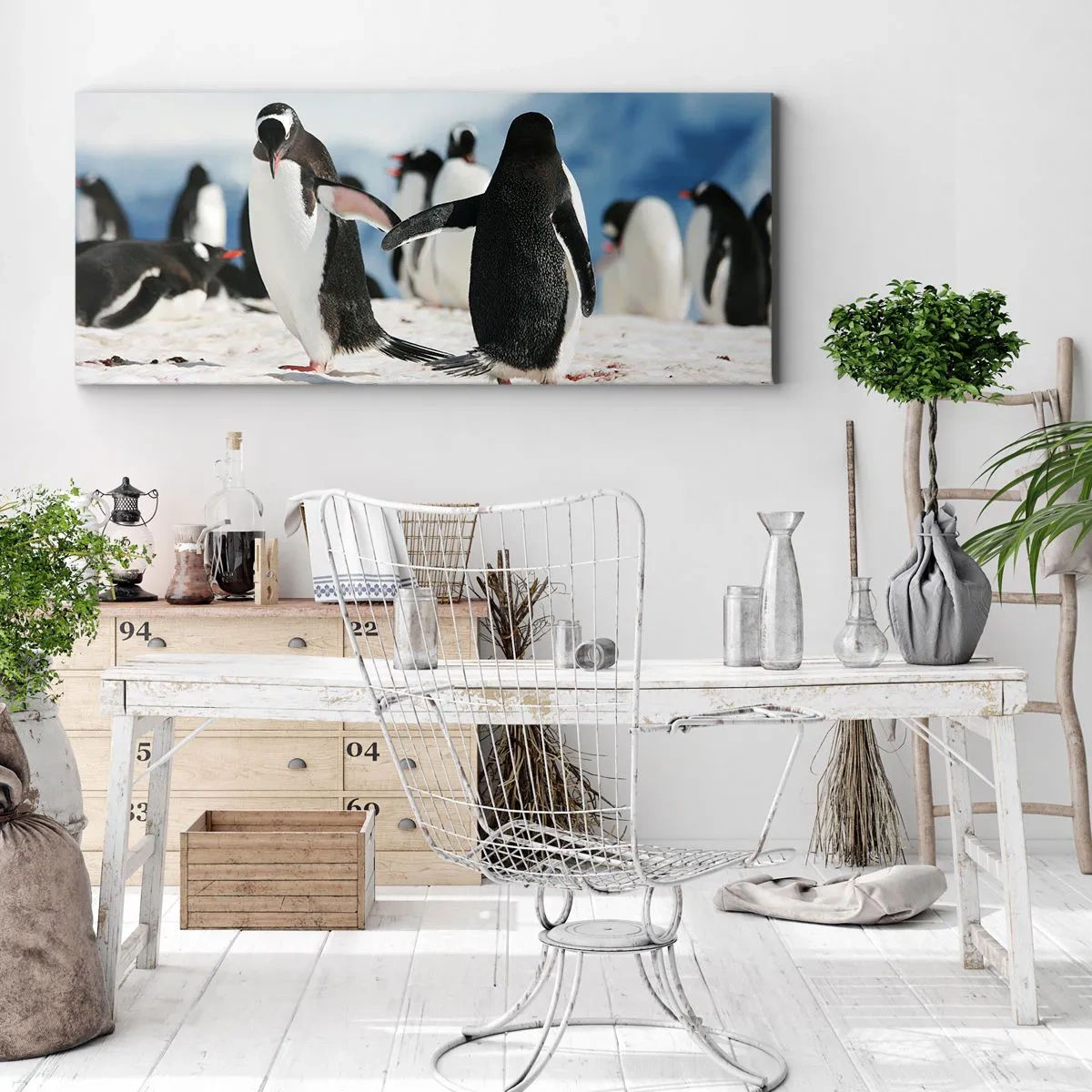 Canvas picture - Dance in the Snow - 160x50 cm