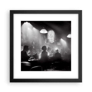 Poster in black frame - In Jazz Ambiance - 30x30 cm