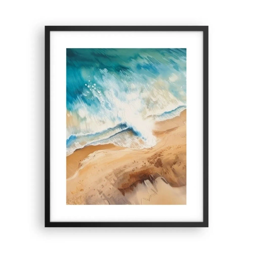 Poster in black frame - Returning Wave - 40x50 cm