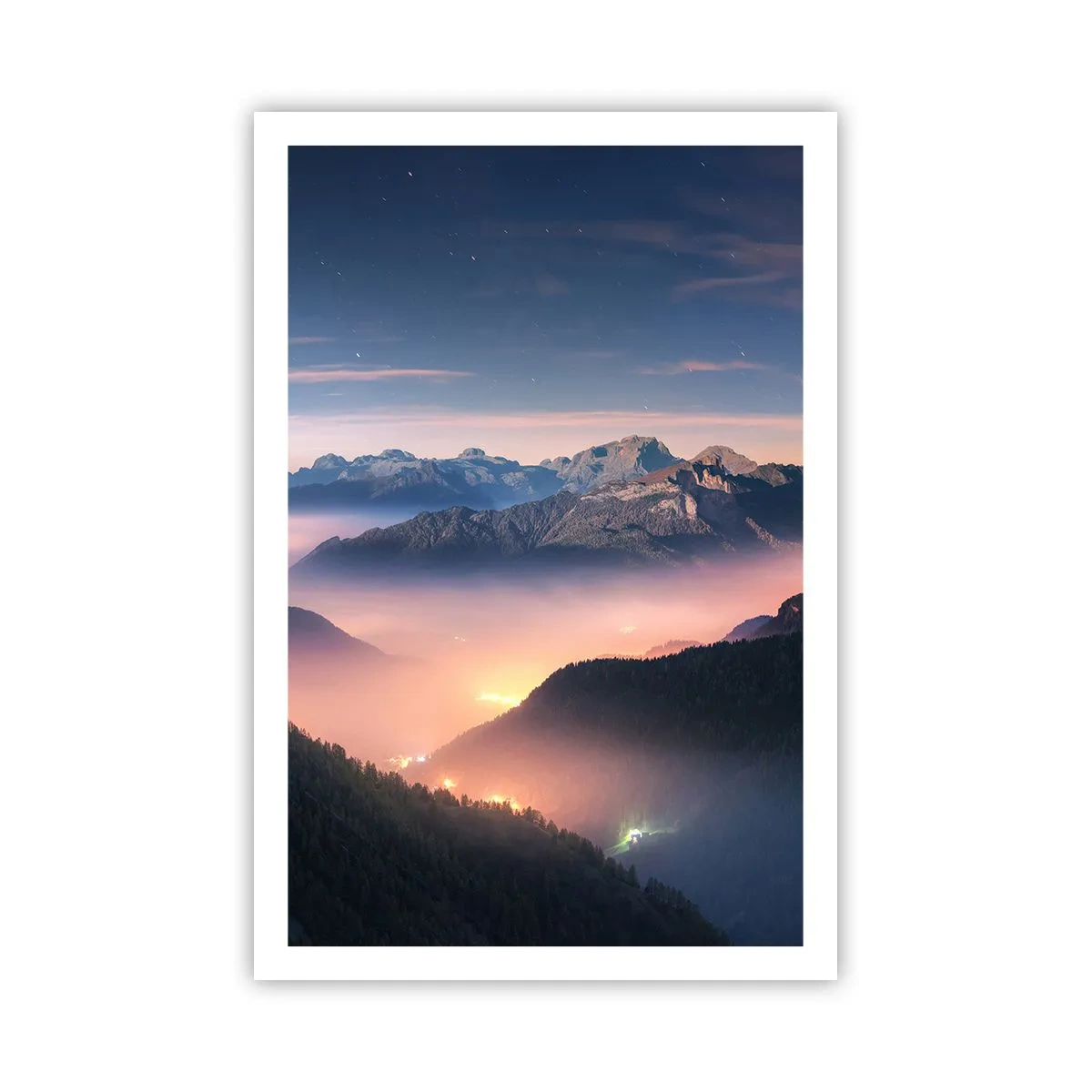 Poster - Light in the Valleys - 61x91 cm