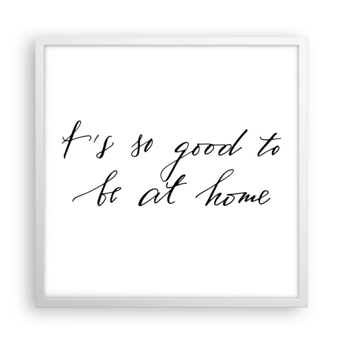 Poster in white frmae - Whole Truth - 50x50 cm