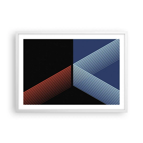 Poster in white frmae - Simple Story - 70x50 cm