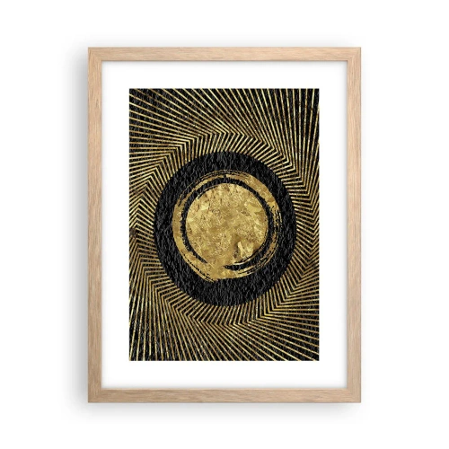 Poster in light oak frame - Composition Glamour - 30x40 cm