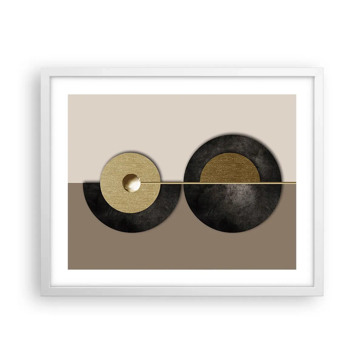 Poster in white frmae - Variations on Wheel - 50x40 cm