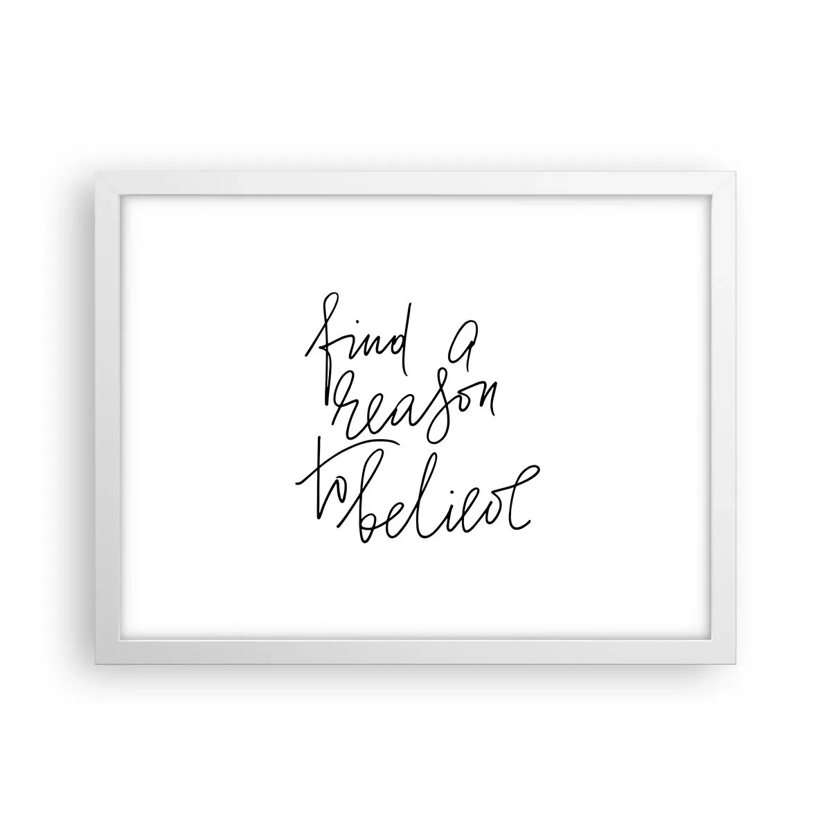 Poster in white frmae - It Is Possible - 40x30 cm