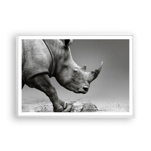 Poster in white frmae - Uncontrolled Power - 100x70 cm