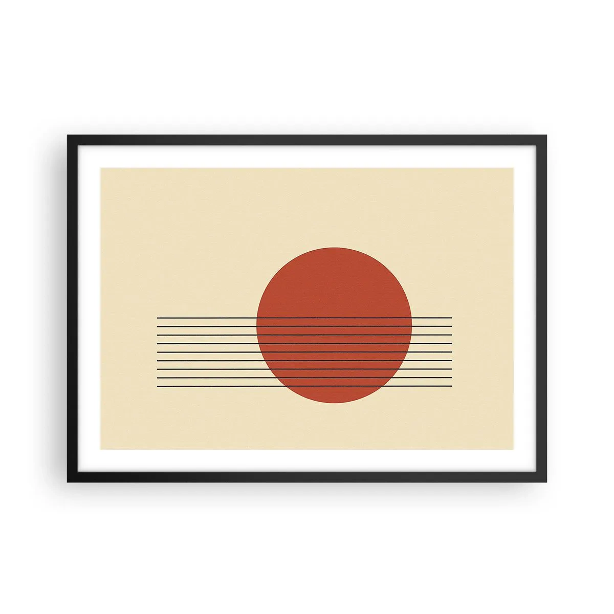 Poster in black frame - Around and Beoynd - 70x50 cm