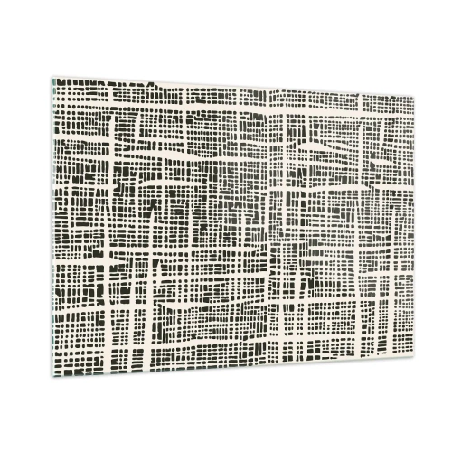 Glass picture - Woven Composition - 100x70 cm