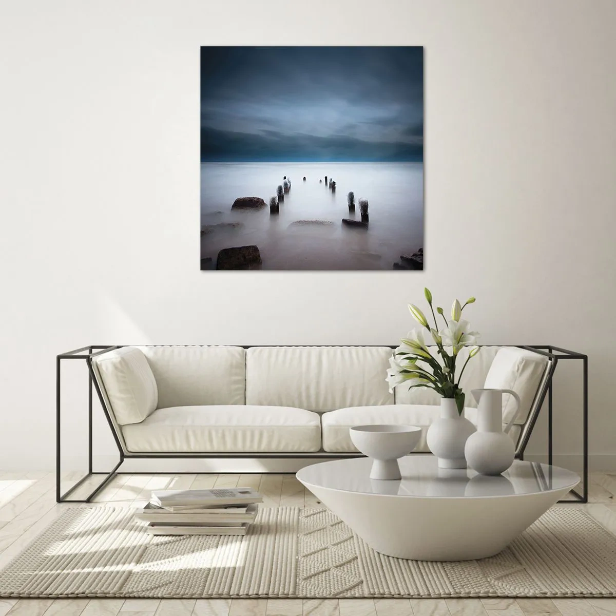 Glass picture - Pensive Lake - 30x30 cm