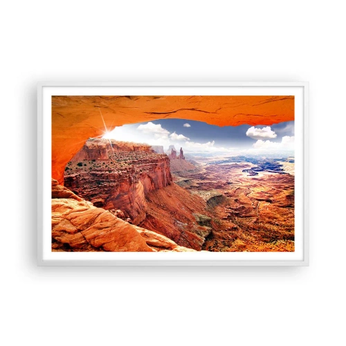 Poster in white frmae - Sculpted by Nature - 91x61 cm