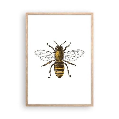 Poster in light oak frame - Beautiful and Good - 50x70 cm