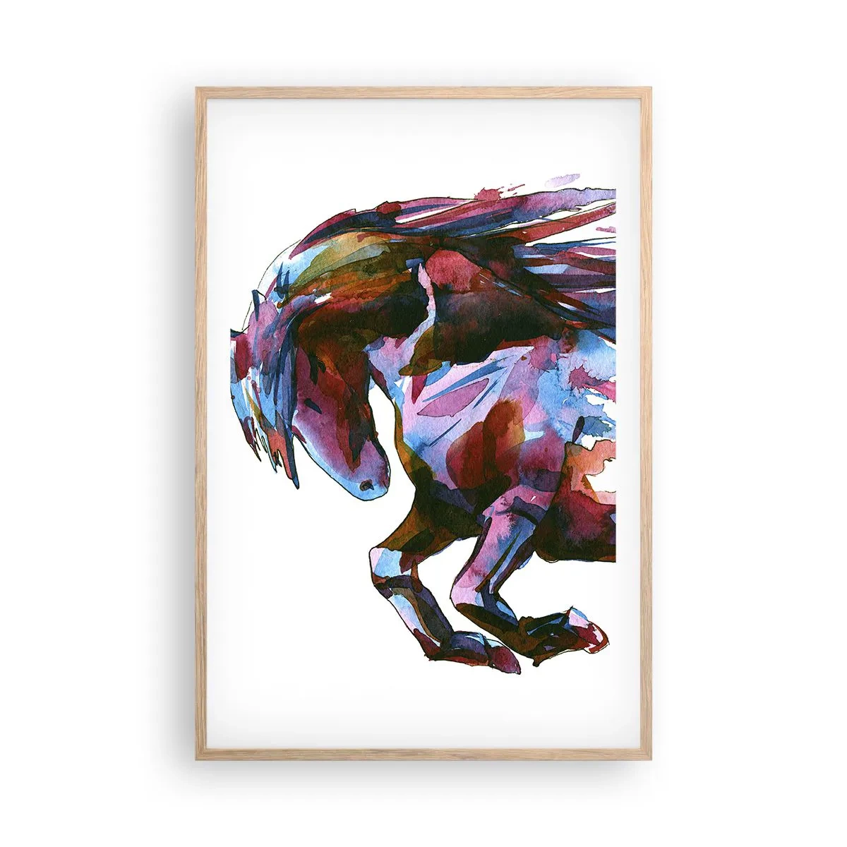Poster in light oak frame - In Elation - 61x91 cm