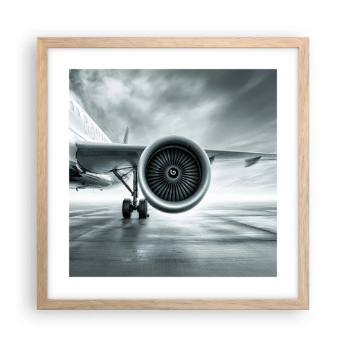 Poster in light oak frame - There Is Power! - 40x40 cm