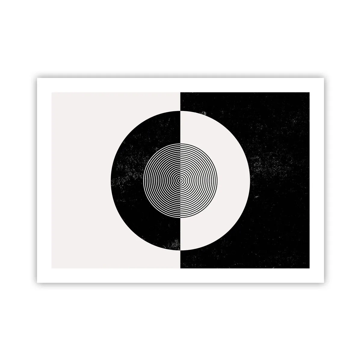 Poster - Harmony in Black and White - 70x50 cm