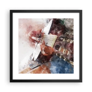 Poster in black frame - And What do You Think? - 40x40 cm