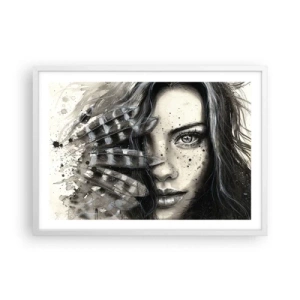 Poster in white frmae - Wild Beauty - 70x50 cm