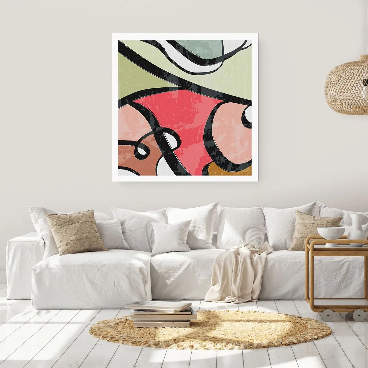 Poster - Pirouettes Among Colours - 30x30 cm