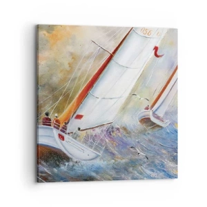 Canvas picture - Running on the Waves - 70x70 cm