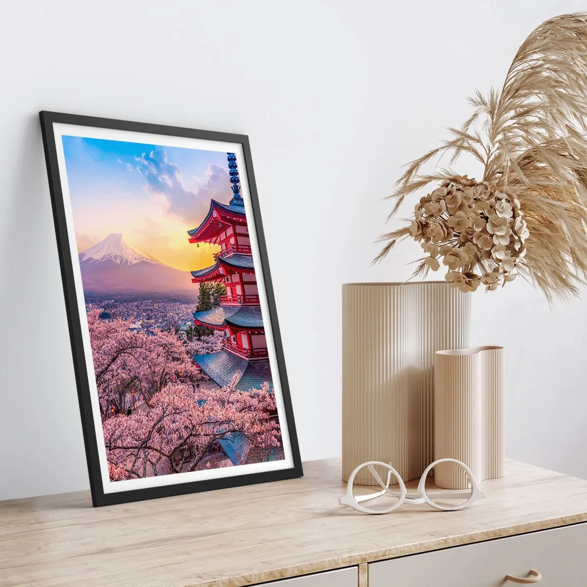 Poster in black frame - The Essence of Japanese Spirit - 40x50 cm