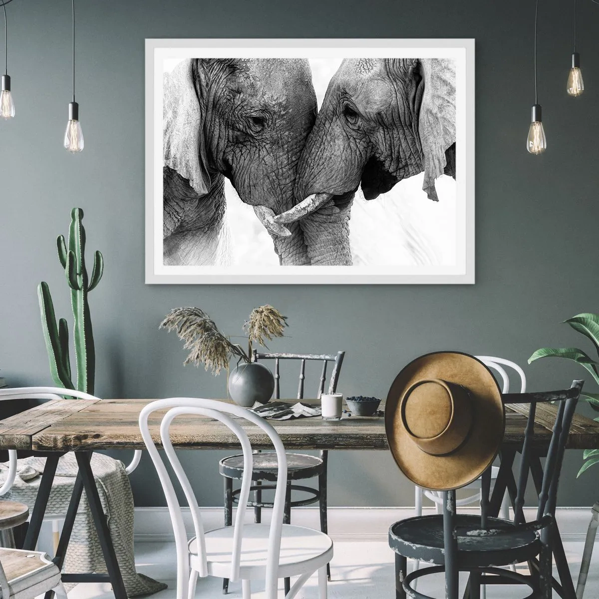 Poster in white frmae - Hearty Confession - 70x50 cm