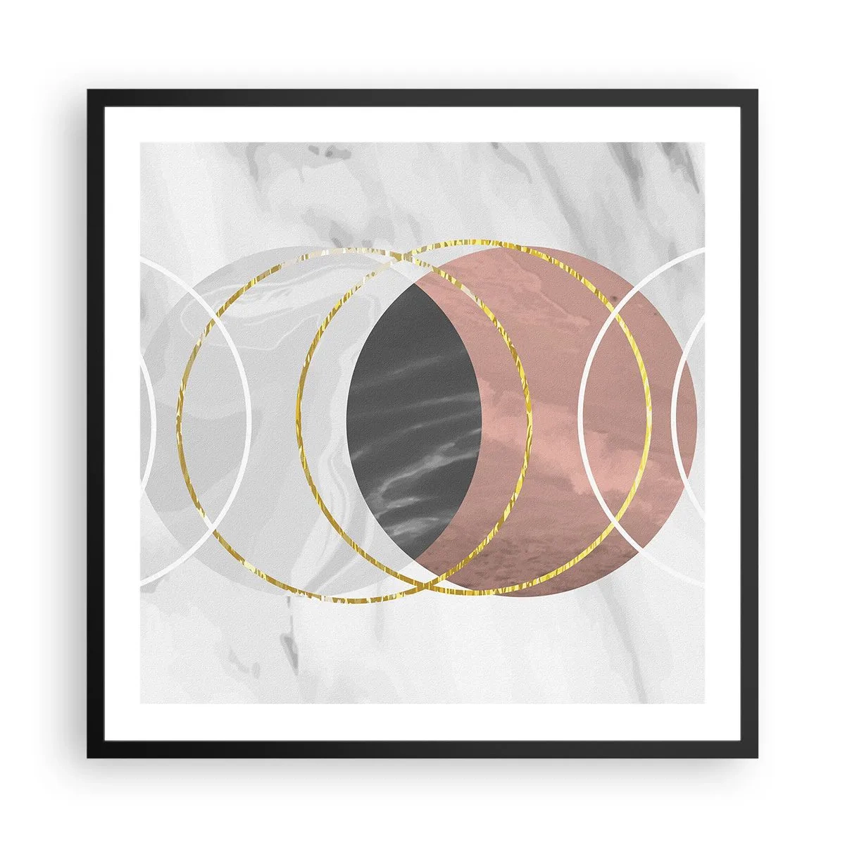 Poster in black frame - Music of the Spheres - 60x60 cm