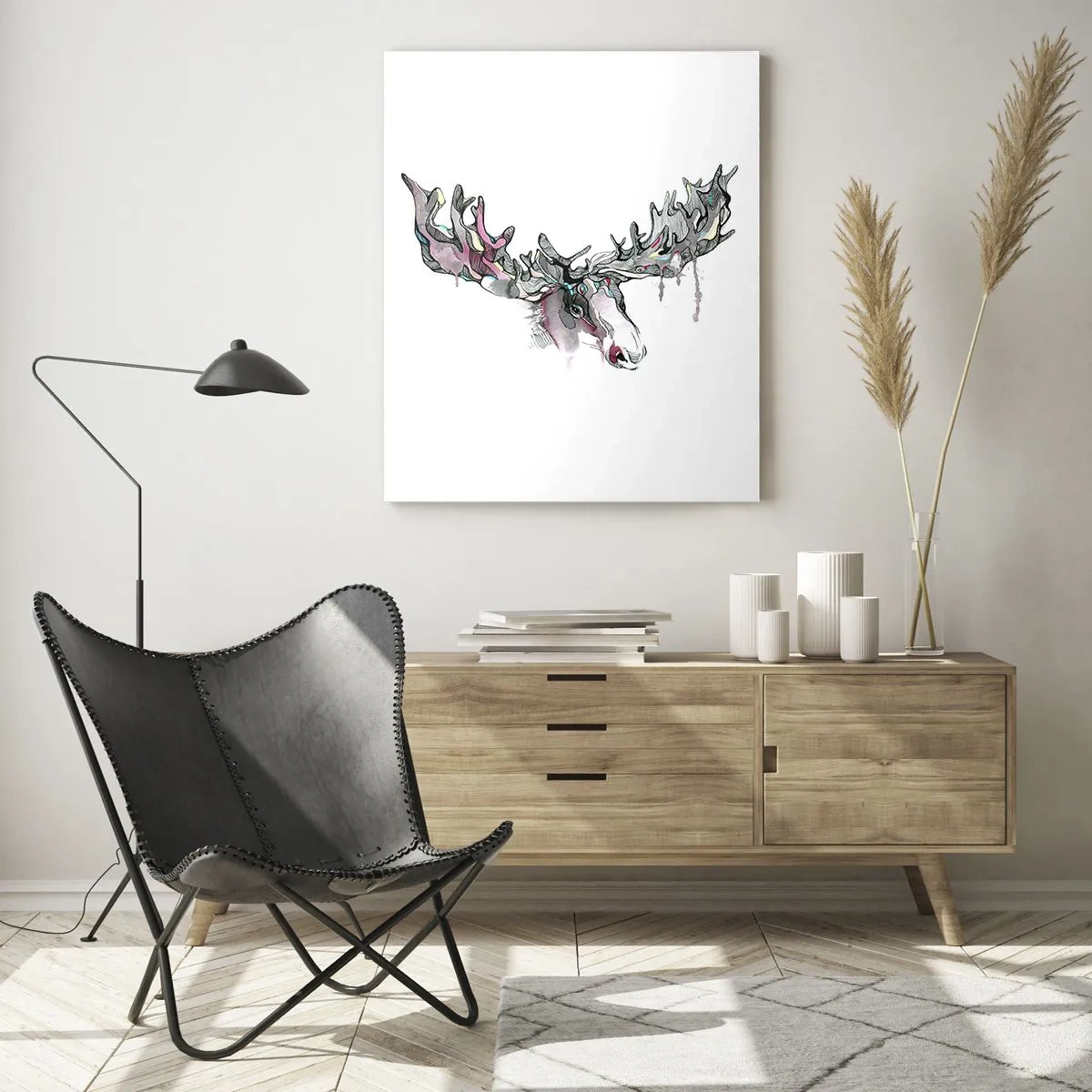 Glass picture - Crown of the King of the Forest - 50x70 cm