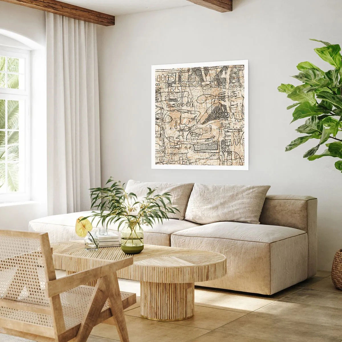 Poster - Waiting to Be Decoded - 60x60 cm