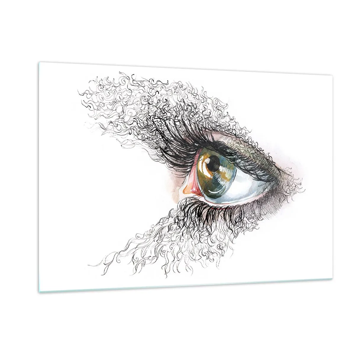 Glass picture - Look straight into the Soul - 120x80 cm