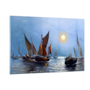 Glass picture - Night Hunt - 120x80 cm