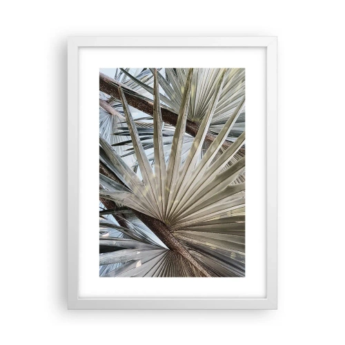 Poster in white frmae - Fans in tropics - 30x40 cm